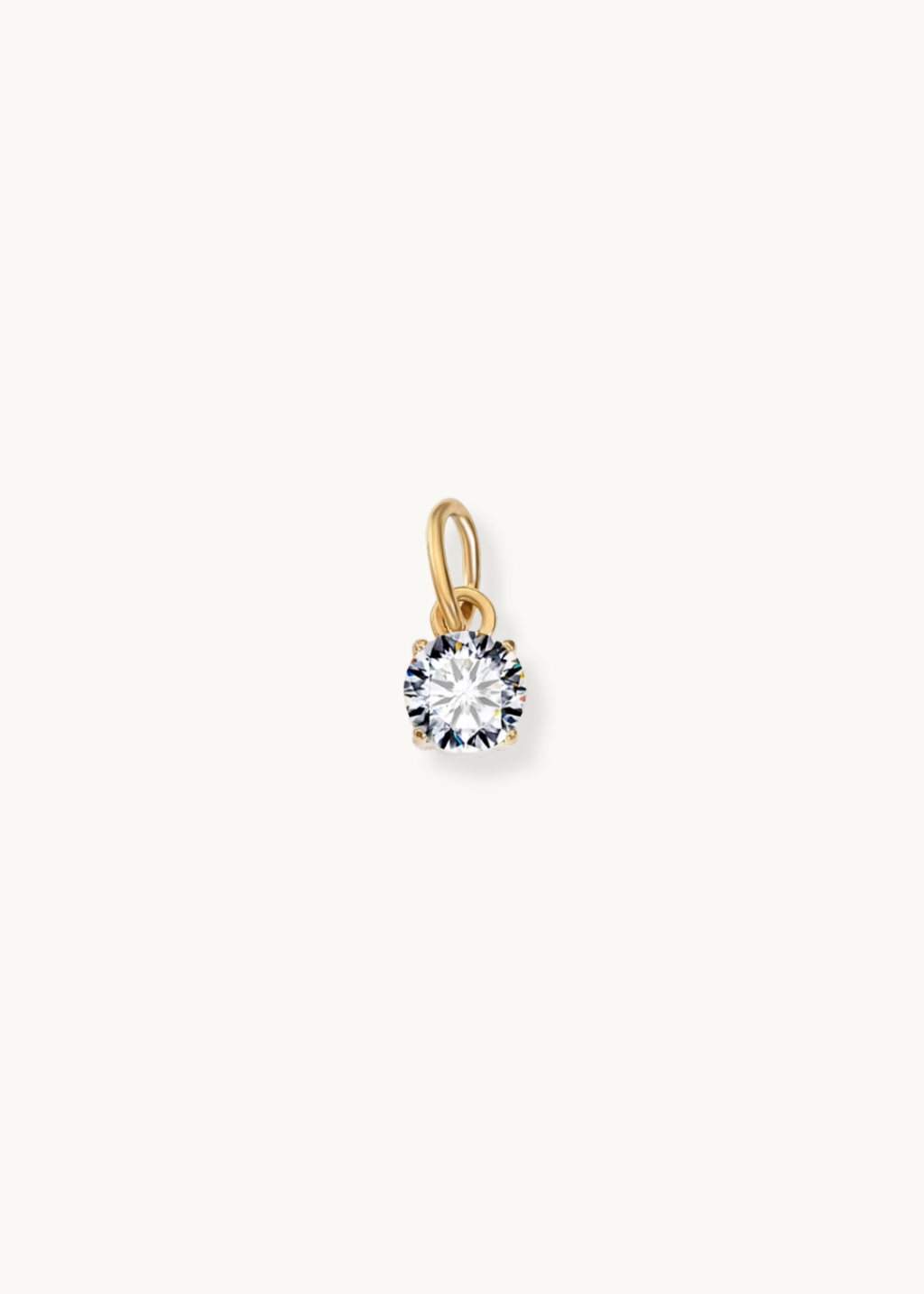 Clarity Round Charm