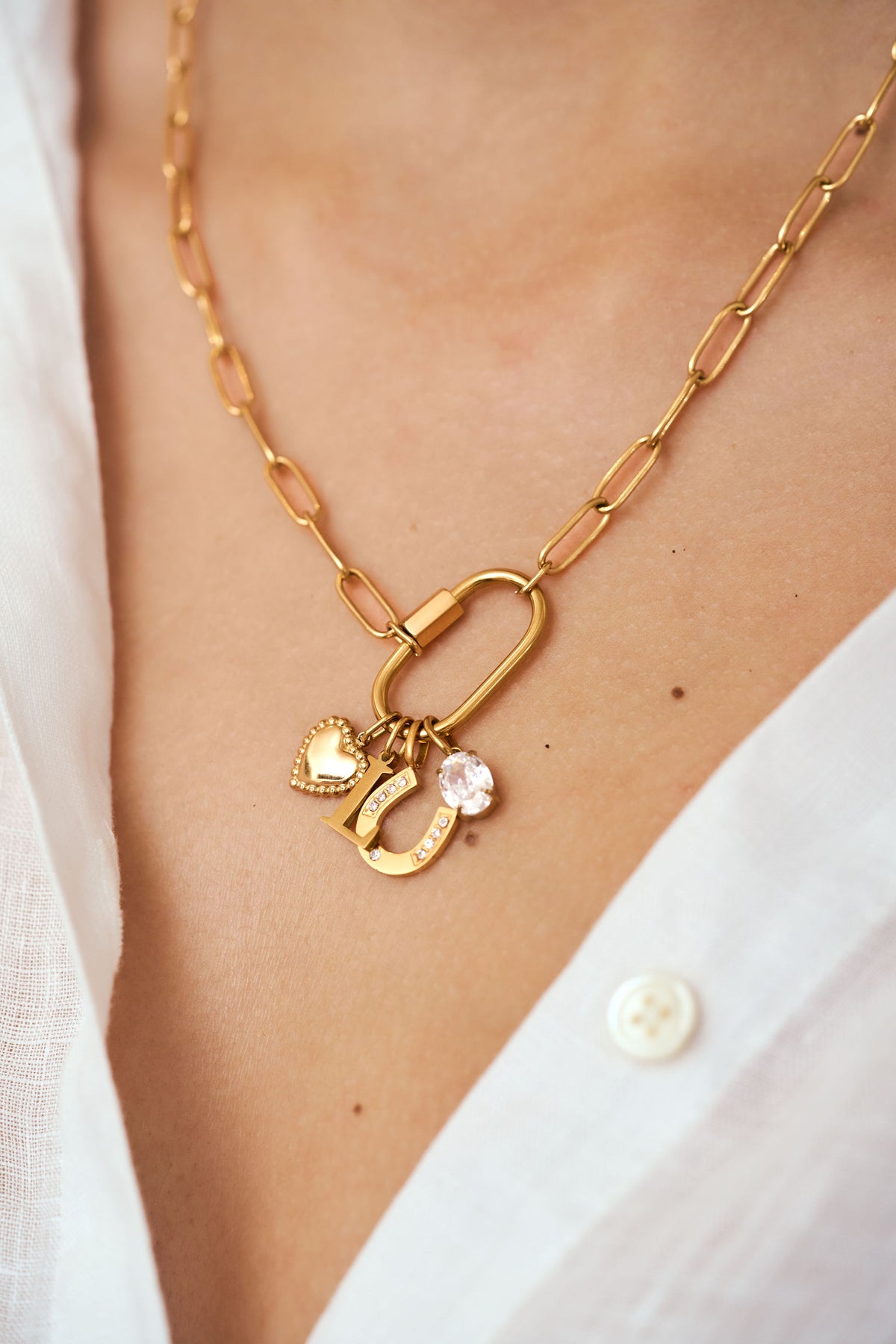 Clarity Oval Charm
