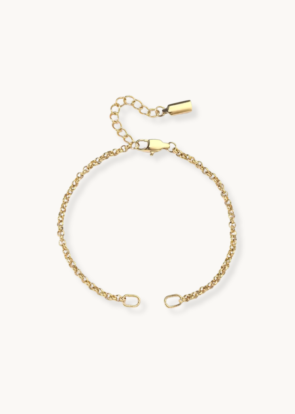 Box Chain Charm Bracelet